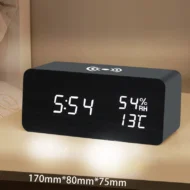 LED Digital Alarm Clock with Wireless Charging Station - Image 13