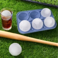 Baseball Sphere Ice Cube Mold