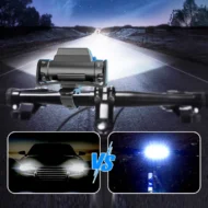 Outdoor Portable Dual Head Super Bright LED Bike Headlight - Image 2