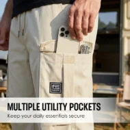 Men's Casual Cargo Pants with Multi-Pockets - Image 9
