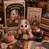 🎁Little Ghost's Cozy Halloween DIY Patchwork Kit - Image 13