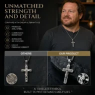 Delicate Timeless Elegance Cross Necklace - Image 2