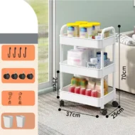 Mobile Kitchen Storage Organizer Rack - Image 16