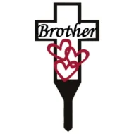 💖🎁Metal Cross Stake Insert Plaque for Cemetery Memorials - Image 3