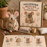🎁Hot sale🧵Handcrafted Vintage Mouse Plush Sewing Kit - Image 9