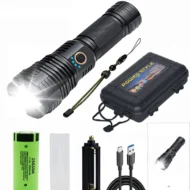 Set of Super Bright Waterproof Rechargeable Flashlights with Zoom - Image 13