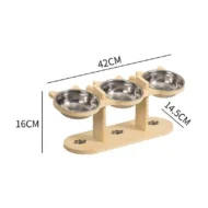 Anti-Slip Elevated 3-Bowl Pet Feeder - Image 8
