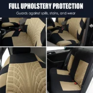 Car Seat Cover Set with Tire Tread Pattern - Image 16