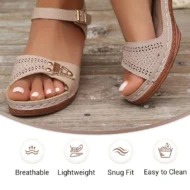 🌸NEW HOT SALE 50% OFF✨Women's Chunky Heel Ankle Strap Sandals - Image 5