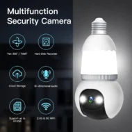 🔥All-New Upgrade✨4MP Light Bulb Security Camera 5G&2.4GHz Wireless Outdoor Indoor Camera with Night Vision - Image 9