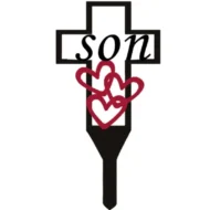 💖🎁Metal Cross Stake Insert Plaque for Cemetery Memorials - Image 6