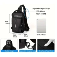 Stylish Casual Shoulder Multifunctional Crossbody Bag - Image 4