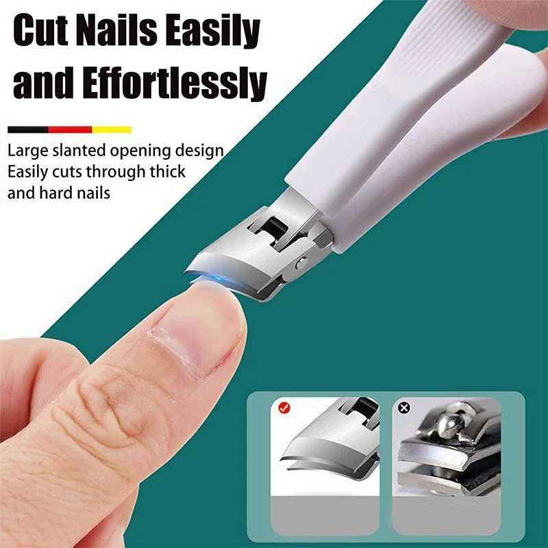 📢📢50% OFF!! ⏰Angled, splash-proof nail clippers with a wide opening
