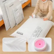 Reusable Vacuum Compression Bag for Clothes Storage - Image 4