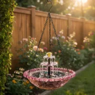 💞50K+ SOLD!🐦🌧️Vintage-Style Bird Feeder with Bath – Hangs anywhere, easy to fill. Attracts robins & blue tits. Perfect for nature lovers. 🏡✨ - Image 10
