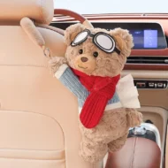 Adorable Bear Plush Car Tissue Holder - Image 10