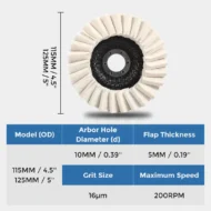 🎁Black Friday Sale - Limited time 49% OFF🎁✨Wool Felt Flap Polishing Disc - Image 8