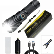 Set of Super Bright Waterproof Rechargeable Flashlights with Zoom - Image 9