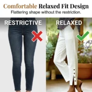 Summer Breathable Cropped Trousers with Pockets - Image 4