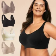 🎁Buy 1 Get 3 Packs💕Women's Ribbed Push Up Adjustable Wireless Bra - Image 7