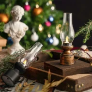 LED Vintage Kerosene Lamp Electronic Swing Candle - Image 6