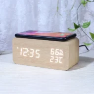 LED Digital Alarm Clock with Wireless Charging Station - Image 11