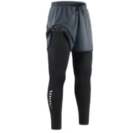 Men's 2-in-1 Running Tights with Shorts - Image 11