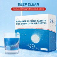 10PCS Retainer Cleaner Tablets for Odor & Stain Removal
