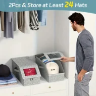 🧢 50% OFF NOW! 🎉 Stackable Baseball Cap Boxes – Space-saving & dustproof – Clear view, perfect for organizing hats in closets or shelves – sturdy and stackable 📦 - Image 6