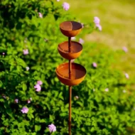 ☔️3-Tier Rustic Metal Bird Feeder & Drinker Stake🐦 - Image 4