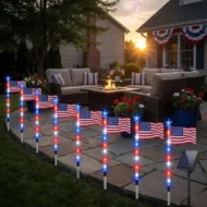 🏆Buy More Save More🎁Outdoor Solar Flag Stake Lights - Image 7