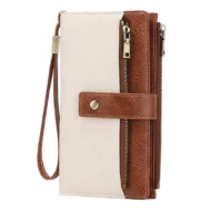 Women's Retro Style RFID Blocking Tri-fold Wallet - Image 8