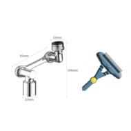 Multifunctional Universal Splash-proof Foaming Splash Filter Extension Faucet - Image 6