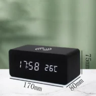 LED Digital Alarm Clock with Wireless Charging Station - Image 14