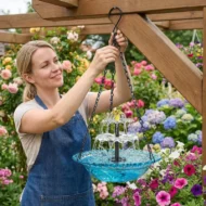 💞50K+ SOLD!🐦🌧️Vintage-Style Bird Feeder with Bath – Hangs anywhere, easy to fill. Attracts robins & blue tits. Perfect for nature lovers. 🏡✨ - Image 12