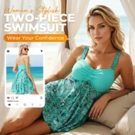 🏆Limited Time 60% Off! 💥👙Strap Top & Fitted Swim Shorts Separable Swimsuit 