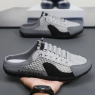 Men’s Breathable Mesh Slip-On Half Slippers-50%OFF - Image 14