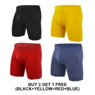 Men's Mid-Waist Stretch Sports Flat Briefs - Image 18
