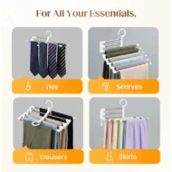 🔥Buy More Save More🔥Household Multifunctional Telescopic Folding Multi-layer Pants Storage Rack - Image 7