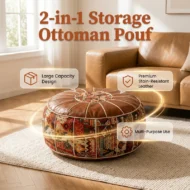 🎁 Hot Sale 49% OFF 🔥Multifunctional Storage Ottoman Pouf - Image 2