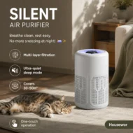 🥳2026 HOT SALE🥳💞50K+ SOLD!💐🔇 50% OFF! Silent Air Purifier – Multi‑layer filtration, ultra‑quiet sleep mode. Covers 30‑50m², one‑touch operation. Breathe clean, rest easy. No more sneezing at night! 🛌✨ - Image 3