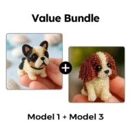 Colorful Beaded 3D Dog Model Kit - Image 8