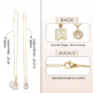💍 2 Pack✨ Initial Letter Pendant Necklaces-Best Gift for your friends💝 - Image 21