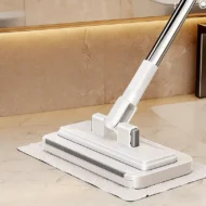 Hands-Free Flat Mop with Universal Cloth Clamp - Image 9