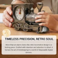 📢📢49%  OFF !! ⏰Retro Locomotive Model Alarm Clock - Image 8