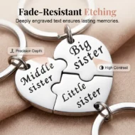 3-Piece Stainless Steel Interlocking Keychain Kit - Image 4