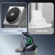 ⚡️ Exclusive Sale -55%! 📱 3-in-1 Foldable Magnetic Charging Station – Perfect for Home, Work & Travel ✨ | 15W Fast Charging, Multi-Device & Compact!📱⌚ - Image 7