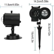 2-in-1 HD Remote Control Holiday Projector Lights - Image 8