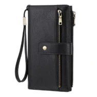 Women's Retro Style RFID Blocking Tri-fold Wallet - Image 3