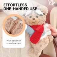 Adorable Bear Plush Car Tissue Holder - Image 5